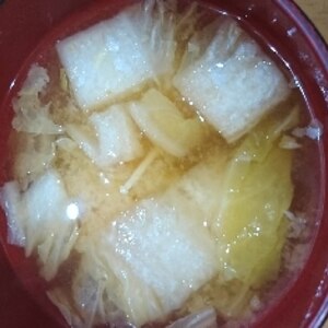 白菜のぽかぽか味噌汁☆